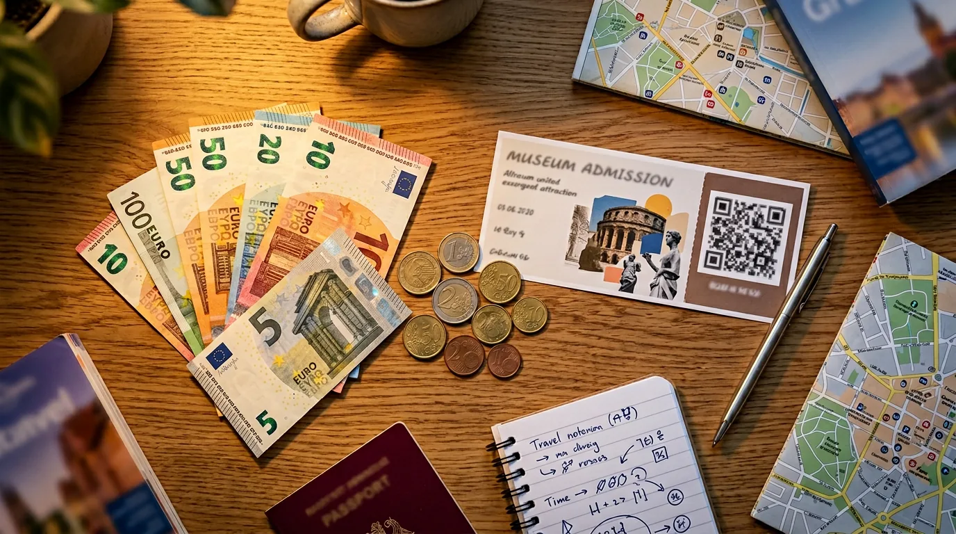 Ewidencja płatności, euro, symbol zakupu biletu